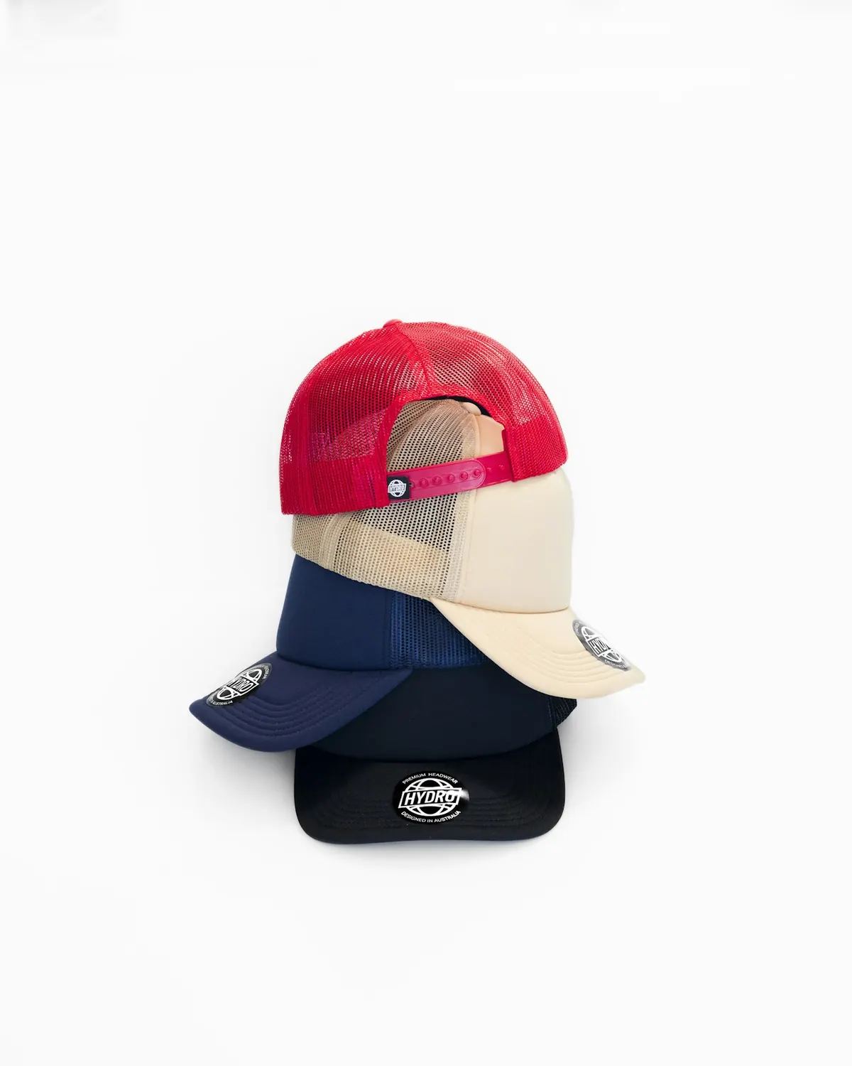 Caps: trucker and baseball caps in several colours — reference photo from our export range